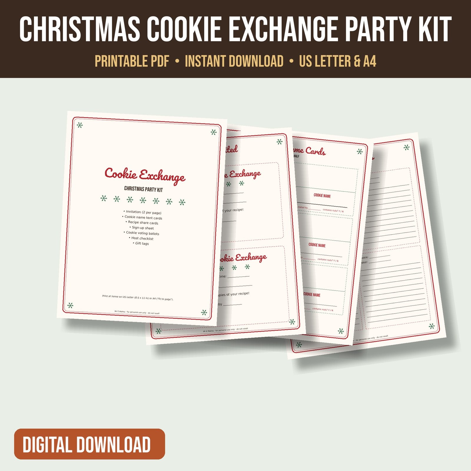 Cookie Exchange Party Kit